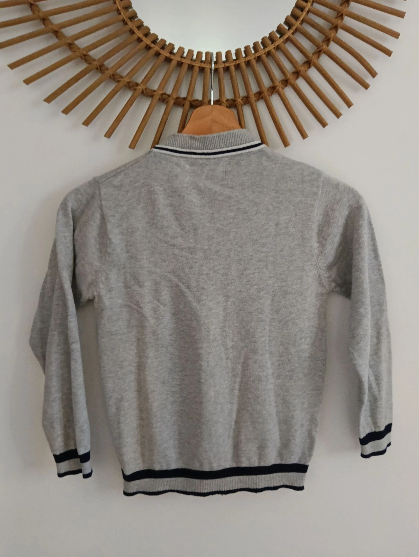 Gilet gris et marine mayoral 8ans – photo 2